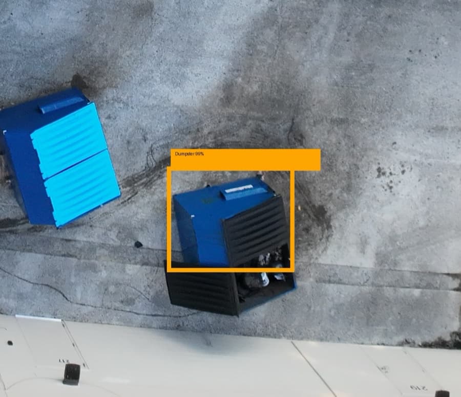 Dumpsters and site assets — detection